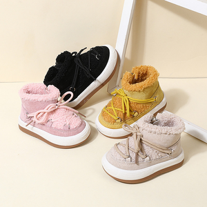 Botas de Nieve para Bebé, Botines Térmicos Aislantes para Niños Pequeños con Peluche, Estilo Coreano, Botas Cálidas para Niños - Product Image 1