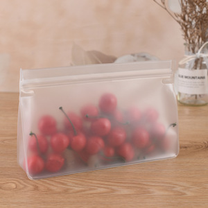 Eco-friendly <b>Biodegradable</b> Recyclable Plastic EVA Zipper Bag for Supermarket Exhibition <b>Packaging</b> Fresh Organic Food Vegetables - Product Image 1