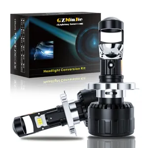 Hoge Kwaliteit Platte Snijden Off Lijn Mini H4 H7 12V 24V Led Projector Lens Koplamp Lamp