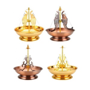 Vente en gros Mini porte-encens en bois rétractable Brûleur à bobine 24 heures pour usage domestique Ambergris parfumé Lily Valley Clary Sage - Product Image 3