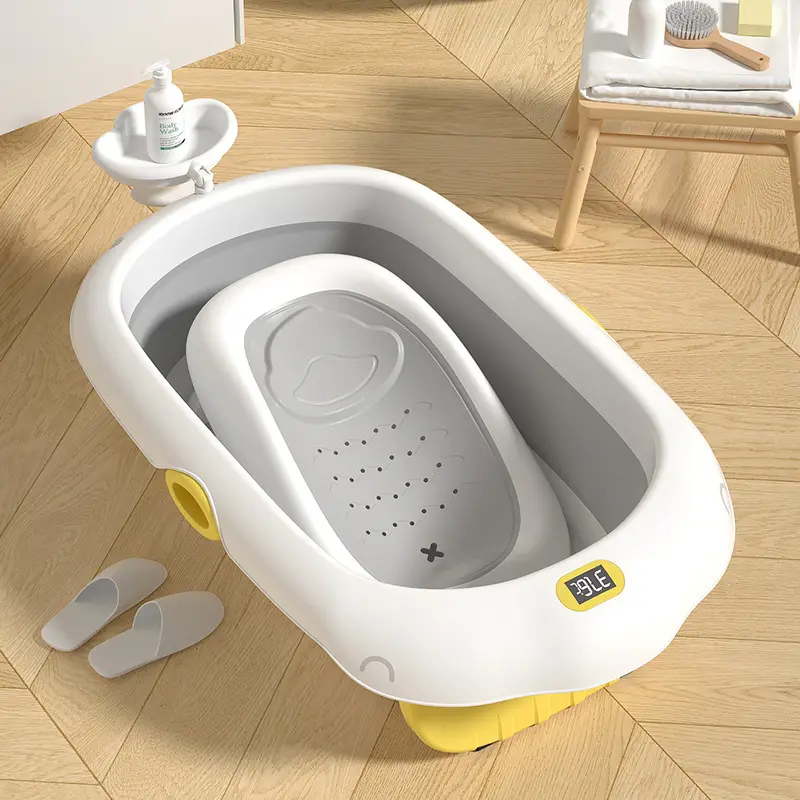 Складная ванна для детей и новорожденных с температурой для домашнего использования