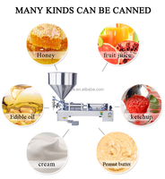 Ketchup, Sauce Salade, Mayonnaise, Shampooing, Crème, Miel, Confiture, Liquide, Pâte, Huile, en flacon de verre et poche, semi-automatique pneumatique, 1 an