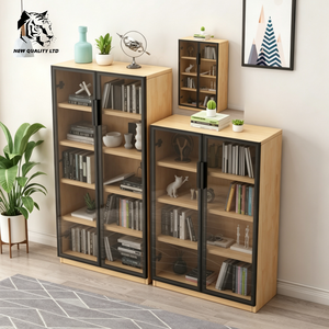 china supplier discount price customize small moq dropshipping <b>bookcase</b> personalized study room furniture <b>wood</b> combined <b>bookcase</b> - Product Image 3