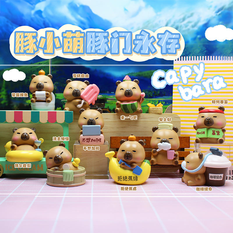 Capybara Racing LINDA Capybara Racing Car Blind Box - 6pcs Action Figures