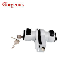 איטליה כדור לדחוף כפתור פתוח זכוכית בטיחות מנעול דלת משרד זכוכית ללא מסגרת מנעול דלת זכוכית ידית דלת מנעול - Product Image 5