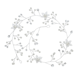 Barato al por mayor <span class=keywords><strong>de</strong></span> <span class=keywords><strong>flores</strong></span> <span class=keywords><strong>de</strong></span> boda hecho a mano diadema corona <span class=keywords><strong>de</strong></span> <span class=keywords><strong>flores</strong></span> accesorios para el cabello <span class=keywords><strong>de</strong></span> novia elegante cintas para las niñas - Product Image 6