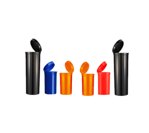 Bouteilles en plastique personnalisables imprimées à l'écran POP 6DR 9DR 13DR 19DR 30DR, contenants hermétiques résistants aux enfants pour pilules médicinales et produits secs - Product Image 1