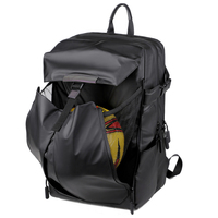 Sac à dos étanche à enroulement 15,6 pouces, extensible, avec compartiment sec/humide, fermeture éclair, réfléchissant, pour voyage, unisexe, extérieur