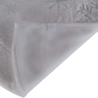 48 ''Ivoire Flanelle Dorure Flocon De Neige Arbre De Noël Jupe Vintage Ornement Tapis De Sol pour Décorations