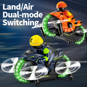 Moto drone télécommandée amphibie 2-en-1 2,4 GHz avec maintien d'altitude, retournement à 360° et mode sans tête - Product Image 1