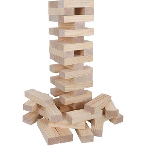 Nouvel Arrivage Meilleur Fabricant Blocs Empilables Géants Jeu de Cour de Pelouse Arrière-Cour Grand <span class=keywords><strong>Bois</strong></span> Tumbling <span class=keywords><strong>Bois</strong></span> - Product Image 5