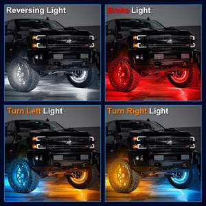 Dream Chasing RGB Color 4PCS 12'' 14'' 15.5'' 17'' Taille de roue Lumière de roue de voiture Camion ATV UTV Kits de lumière de roue LED universels - Product Image 3