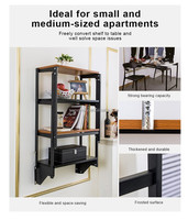 10% HOMEMORE Industrieller Moderner Multifunktionaler Konvertierbarer Ausziehbarer Platzsparender Wandmontierter Esstisch Klappbar für Hotels