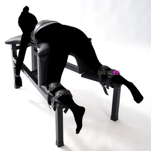Chaise de domination SM de grande taille avec cadre de confinement, dispositif d'entraînement du bas du corps pour esclave, orgasme forcé, position d'entrée arrière - Product Image 2