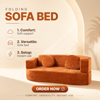 Komprimiertes Zweisitzer-Samtsofa Vakuumverpackt Geschwungenes Design Moderner Minimalistischer Stil Maßgeschneidertes Komprimiertes Schlafsofa