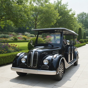 Voiture de tourisme classique 72V 8 places rétro pour mariages et événements extérieurs, <span class=keywords><strong>mini</strong></span>-voitures deux places, voiturette de <span class=keywords><strong>golf</strong></span> de rue - Product Image 1