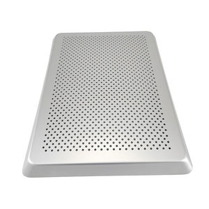 Plat à pâtisserie en aluminium anodisé pour four domestique, 35x25cm, 40x30cm, coins arrondis, <span class=keywords><strong>plaque</strong></span> à pâtisserie perforée en alliage d'aluminium, plateau à pain pour four - Product Image 6
