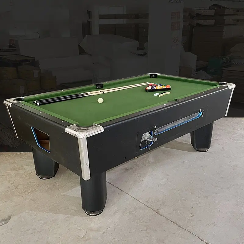 Table de jeu de pièces de monnaie Table de billard de luxe en MDF de 7 pieds/8 pieds