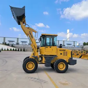 Small wheel loader 4WD hydraulic forklift wood and grass grapple telescopic loader hot sale