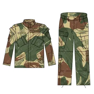 KMS Breathable Outdoor Security Uniform Set Rip-stop Camo Tactical Suit Combat Camouflage ACU Tactical Uniform