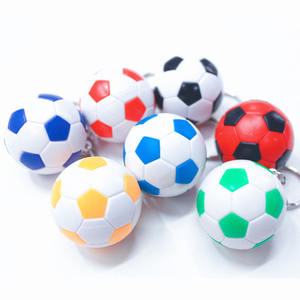 مخصص الجملة 3D كرة القدم سلسلة مفاتيح الصلب البلاستيك ABS سلسلة مفاتيح بشكل كرة قدم - Product Image 4