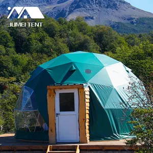 30平方米室外预制度假屋露营大测地线圆顶帐篷