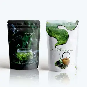 Unik desain panas makanan aluminium Vintage Biodegradable kustom Herbal ramah lingkungan longgar daun kemasan teh