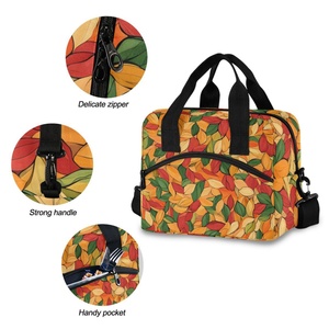 Customized Portable Lunch Box Travel Picnic Canvas Lunch Insulated Cooler Bag Durable Cotton Cooler Bags - Product Image 5