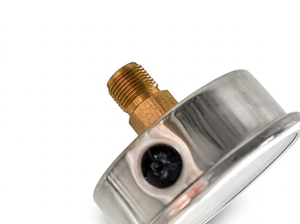 Manomètre en acier inoxydable 1/4 po à raccordement arrière pour l'azote, l'hélium, l'ammoniac, l'argon, l'oxygène - pour la surveillance de divers gaz - Product Image 4