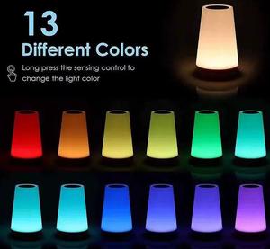 Lámpara de Noche LED Táctil RGB Moderna de 1.6W, Plástico PP, Control Remoto, Regulable, Batería Integrada, Cambio de Color, Sin APP, para Mesa/Escritorio - Product Image 3