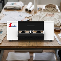 Imprimante DTF Sunika A3 F1080 entièrement automatique avec circulation d'encre blanche pour l'impression sur t-shirts