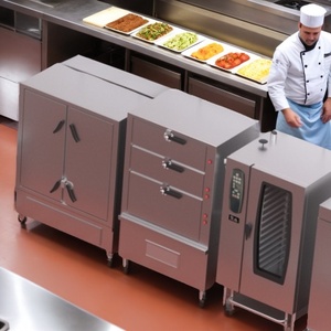 헤비 듀티 사각 사각 대형 스테인리스 전기 만두 식품 찜기 및 푸드 프로세서 롤빵 스팀 기계 - Product Image 5