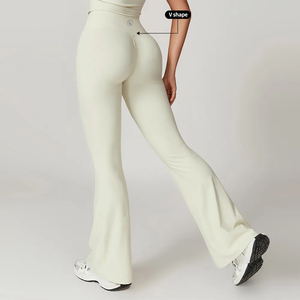 Nouvelle annonce collants pour femmes Leggings évasés bout à bout doux confortable taille haute Yoga Leggings Fitness Yoga pantalon - Product Image 1