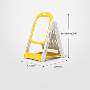 Tablero de dibujo para niños, caballete de escritura magnético de doble cara, soporte para grafiti de Color rosa - Product Image 2