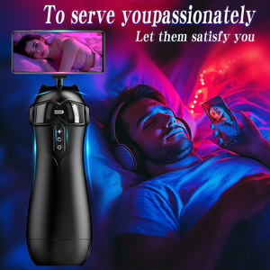 Coupe de masturbation masculine intelligente à aspiration automatique, vibration, commande vocale, Bluetooth, étanche et mains libres |   Jouet sexuel électrique pour adultes hommes - Product Image 2