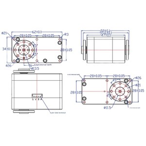 Servomoteur Feite SM85CL tout métal sans balais à encodeur magnétique, radar compact 360 degrés, haute précision, port série, pour robot et véhicule autonome - Product Image 2