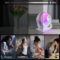 Projecteur d'étoiles intelligent à intensité variable avec télécommande via application, lumières de scène ciel étoilé avec haut-parleur musical, veilleuse LED pour enfants, cadeau