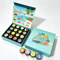 Boîte de présentation en carton pour pots en verre vides personnalisés de 16 oz Jeeter Juices Persy Snowcaps Candy Edition – Vente en gros