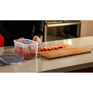 Contenedor hermético de plástico profundo para almacenamiento de alimentos, 2000ml, con tapa, organizador de cocina transparente a prueba de fugas para uso en la despensa del refrigerador - Product Image 3