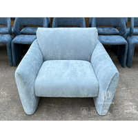Fauteuil rembourré en velours, style moderne, pour salon ou chambre, siège large, chaise d'appoint en tissu