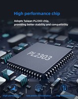 Cable de puerto serie 485/422, convertidor de puerto serie de 9 pines