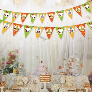 Guirnalda de Conejitos de Pascua, Decoración para Fiestas, Bandera de Jardín, Banderín, Guirnalda de Cuerda - Product Image 3