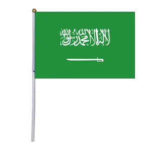 14 * 21厘米世界选举旗帜手波旗帜沙特阿拉伯手旗
