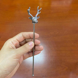 <span class=keywords><strong>Original</strong></span> Tall Buck Stag Deer Bar Tools Agitateur pour mélanger des cocktails - Product Image 5