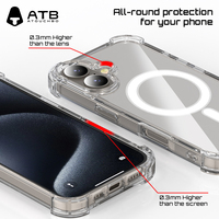 Coque magnétique personnalisée ATB pour iPhone 17 Pro Max coque de téléphone en TPU antichoc coque de téléphone portable à aimant puissant