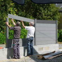 Valla de plástico para exteriores, Panel de Material compuesto de Wpc, para jardín, madera, plástico, precio Real, Tailandia