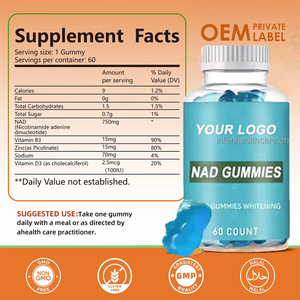 Ausreson NAD Gummies Etiqueta privada Resveratrol Nicotinamida Adenina Dinucleótido Suplemento antiedad Cuidado DE LA PIEL NAD Gummies - Product Image 4