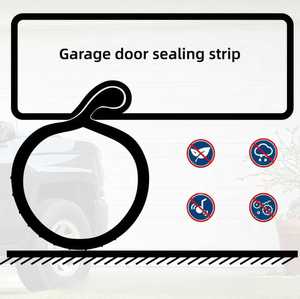 <span class=keywords><strong>Joint</strong></span> d'étanchéité adhésif pour <span class=keywords><strong>porte</strong></span> <span class=keywords><strong>de</strong></span> <span class=keywords><strong>garage</strong></span> à levage automatique Vooy, pour les portes à enroulement, résistant au <span class=keywords><strong>froid</strong></span>, en PVC, à découper - Product Image 2