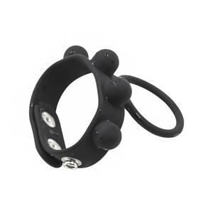 Silicone Gode Split Pénis Agrandissement Cockring pour Homme JJ Serrure Fine Anneau Pénien - Product Image 6