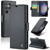 Charge sans fil Anti-chute Antichoc Pu Magnetic Flip Design Mobile Housse de protection RFID Card Holder Case for for for